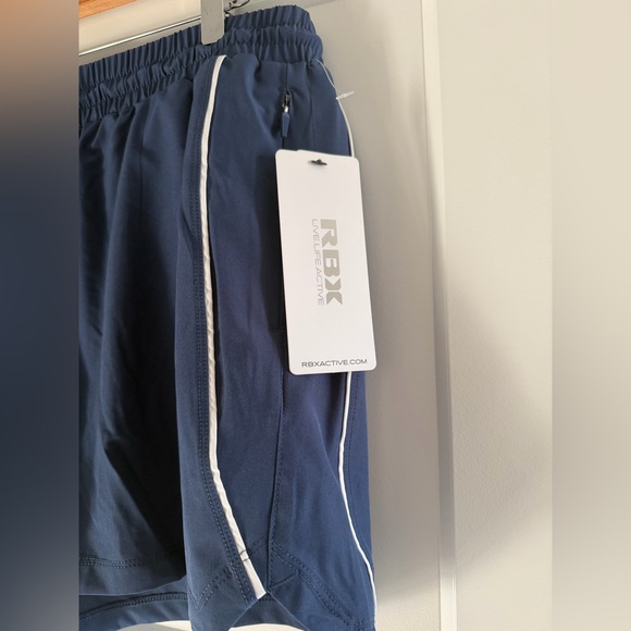 RBX Women's Navy Athletic Running  Shorts - Picture 8 of 11